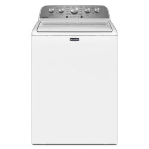 Maytag – 5.2 Cu. Ft. High Efficiency Top Load Washer with Extra Power Button – White