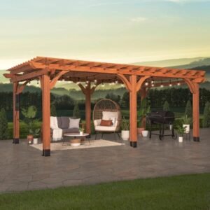 20x12 beaumont pergola – brown
