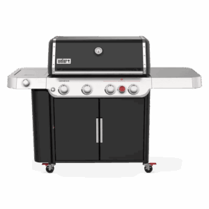 Nexgrill 4-Burner Propane GAS Grill in Black with Side Burner and Stainless Steel Main Lid
